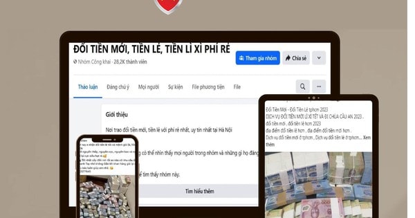 Cẩn trọng với dịch vụ đổi tiền qua mạng dịp cận Tết