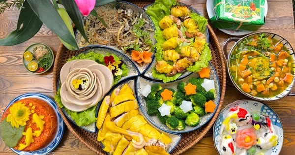 Những mâm cỗ cúng đặc biệt của các mẹ đảm khiến ai nấy tròn mắt ngợi khen