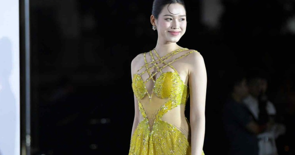 Hoa hậu Việt Nam quê Thanh Hoá táo bạo cuốn hút trên thảm đỏ chung khảo