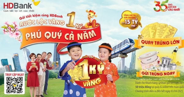 HDBank công bố 16 khách hàng trúng thưởng vàng, 1 ký vàng SJC đã có chủ