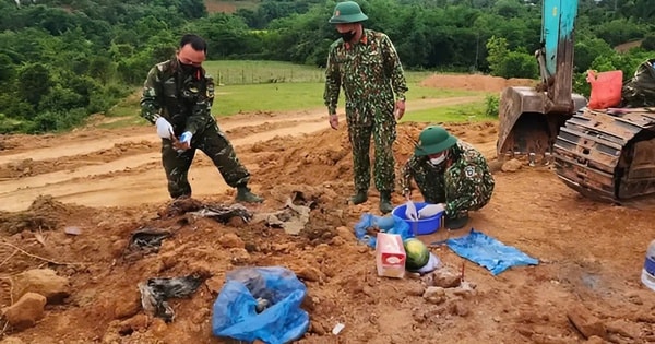 Phát hiện hài cốt liệt sĩ cùng nhiều di vật khi thi công điện gió