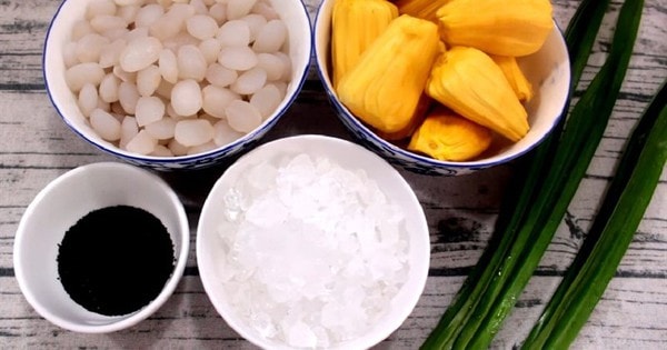 Cách nấu chè hạt đác với dứa, mít giòn ngon thanh mát