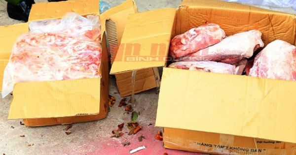 Hơn 11 tấn thịt gà, lợn hết hạn, không rõ nguồn gốc bị chặn trước khi vào bếp ăn