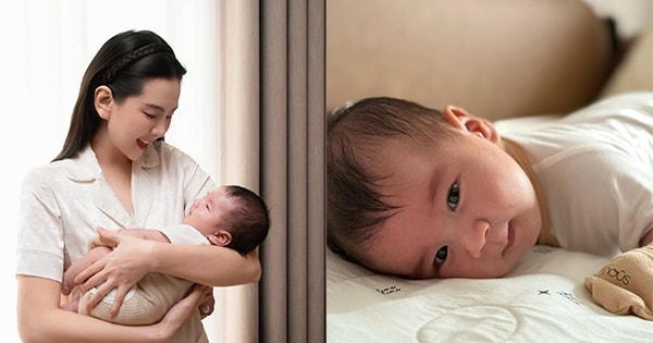 MC Mai Ngọc khoe khoảnh khắc đáng yêu của con trai 2 tháng tuổi khiến nhiều người bất ngờ
