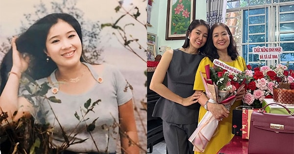 Mẹ ruột quê Trà Vinh của Lê Phương có sắc vóc trẻ đẹp ở tuổi hưu, luôn là hậu phương cho con cháu