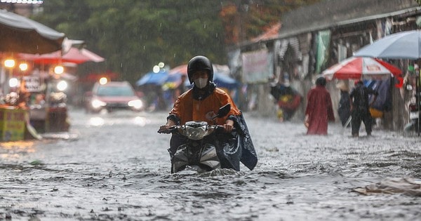 Mưa lớn tiếp diễn ở khu vực Bắc Bộ, nhiều nơi nguy cơ lũ lụt