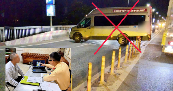 Chặn cả dòng xe để quay đầu trên cầu Thăng Long, tài xế xe khách bị xử lý