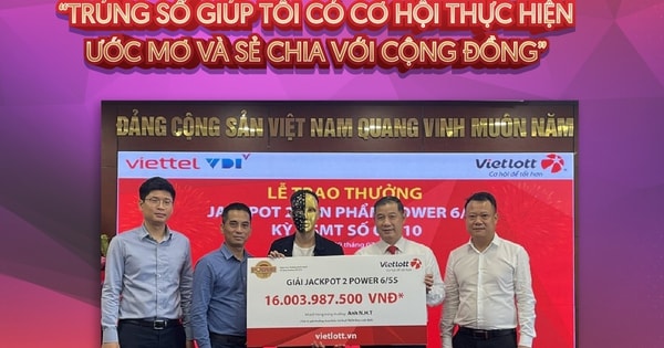 Chọn bộ số theo ngày tháng năm sinh của vợ con, một người chơi bất ngờ trúng Vietlott hơn 16 tỷ đồng
