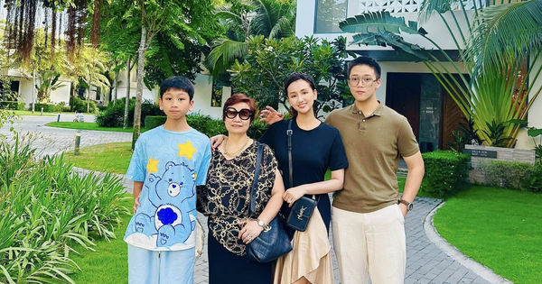 Con trai Lã Thanh Huyền gây sốt với vẻ ngoài khôi ngô, chiều cao nổi bật trong kỳ nghỉ hè cùng gia đình