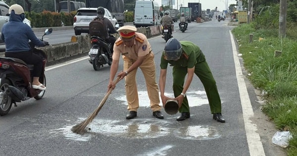 TP Hồ Chí Minh: Xác minh đối tượng phun sơn dòng chữ 'bắn tốc độ' trên đường Lê Quang Đạo