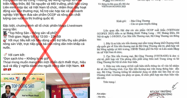 Bộ Công thương bác thông tin cử 'đại sứ' Hội chợ sản phẩm OCOP xuất khẩu