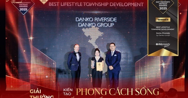 Danko Riverside chiến thắng tại Dot Property Vietnam Awards 2025 với hạng mục KĐT kiến tạo phong cách sống tốt nhất Việt Nam