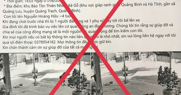 Giả mạo thông tin bắt cóc trẻ em để lừa đảo, kêu gọi tiền từ thiện