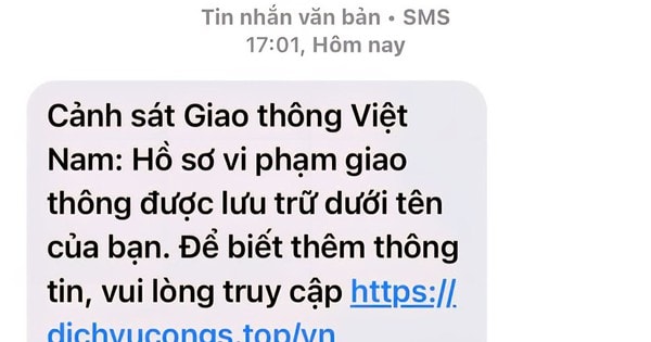 Cảnh báo thủ đoạn lừa đảo nộp phạt giao thông qua Cổng Dịch vụ công Quốc gia
