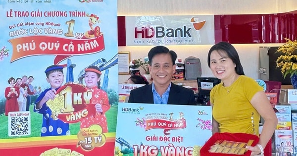 Hơn 47 lượng vàng đã tới tay khách hàng gửi tiết kiệm tại HDBank