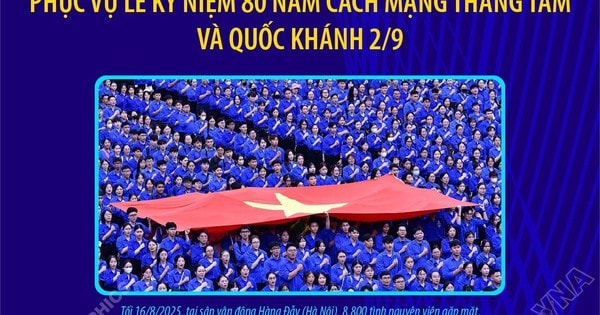 8.800 tình nguyện viên phục vụ lễ kỷ niệm 80 năm Cách mạng tháng Tám và Quốc khánh 2/9