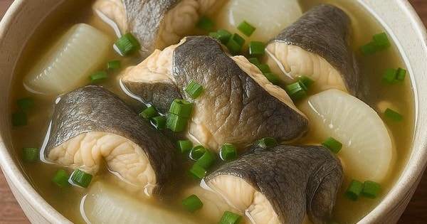 Cá trê vàng hầm củ cải trắng – Món ngon bồi bổ sức khỏe mùa thu