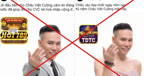 Fanpage 'Châu Việt Cường' quảng cáo web cá độ, cờ bạc