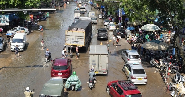 Hà Nội gấp rút giải quyết vấn đề thoát nước, chằng chống cây xanh ứng phó bão số 11