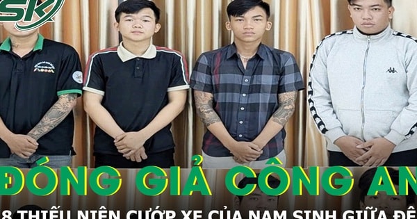 8 thiếu niên đóng giả công an, cướp xe của nam sinh giữa đêm