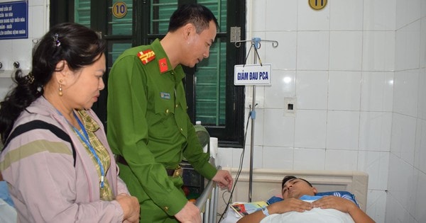 Không chấp hành đo nồng độ cồn, thanh niên tông Đại úy CSGT đa chấn thương