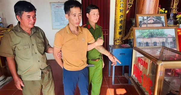 Thiếu tiền tiêu xài, đột nhập vào đình trộm tiền công đức