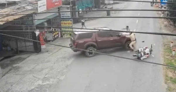 Sáng 28/11: Xác minh danh tính 'quái xế' lái xe bán tải húc ngã xe đặc chủng của CSGT rồi bỏ trốn
