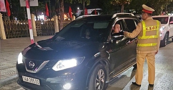 Kiểm tra nồng độ cồn toàn quốc, phát hiện 2.703 trường hợp vi phạm