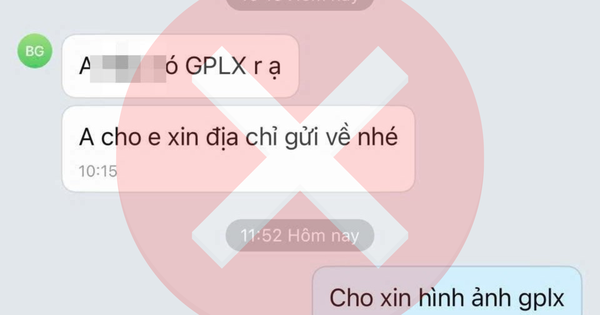 Cảnh báo lừa đảo nhắn tin hỏi địa chỉ để 'trả bằng lái'