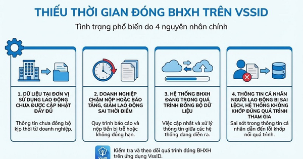 Thiếu năm đóng bảo hiểm xã hội trên VssID xử lý như thế nào?