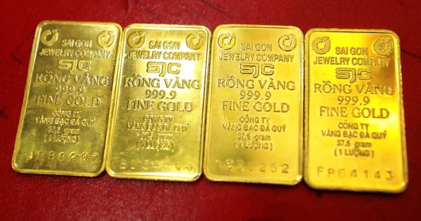 Giá vàng miếng sáng 16/12 giảm 1 triệu đồng/lượng