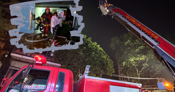 Cháy nhà nghỉ ở Hà Đông lúc rạng sáng, 7 người được cứu an toàn