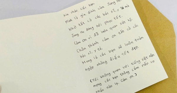 Du khách Hàn Quốc gửi thư cảm ơn bác sĩ Việt Nam