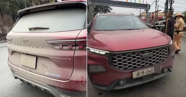 Tài xế ô tô có bùn đất che kín biển số đã bị xử phạt 23 triệu đồng