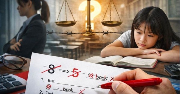 Sửa điểm học sinh: Khi cán cân liêm chính bị bẻ cong