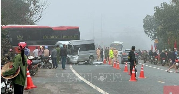 Lạng Sơn: Va chạm giữa hai xe khách, 6 người thương vong