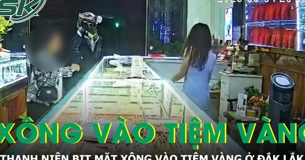 Thanh niên bịt mặt xông vào tiệm vàng ở Đắk Lắk, chủ tiệm hoảng hốt tri hô “cướp”
