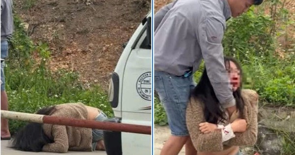 Xác minh vụ cô gái bị kéo lê trên đường ở bến phà Giải gây bức xúc dư luận