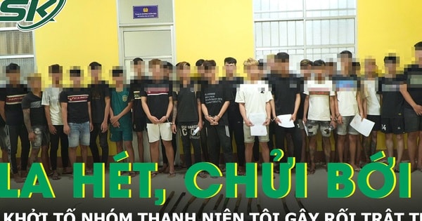 Sau mâu thuẫn, nhóm thanh thiếu niên mang hung khí tự chế la hét, chửi bới trước nhà đối thủ