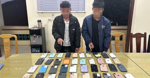 Sau 24 giờ truy xét, bắt 2 đối tượng trộm 39 chiếc iPhone