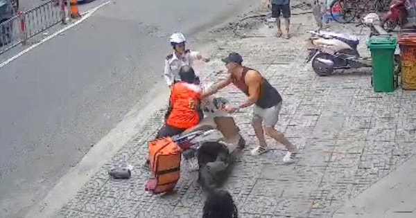 Mâu thuẫn nhận hàng, người đàn ông đánh nữ shipper