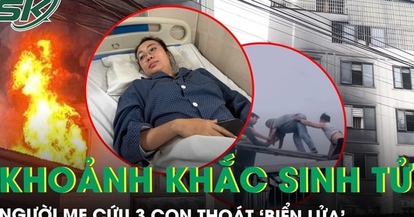 Khoảnh khắc sinh tử người mẹ cứu 3 con thoát ‘biển lửa’ trong căn nhà 7 tầng ở Hà Nội