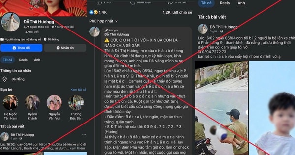 Sự thật phía sau tin 'bé bị bắt cóc' ở Đà Nẵng
