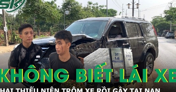 Liều lĩnh trộm xe ô tô nhưng không biết lái, hai thiếu niên gây tai nạn rồi bỏ trốn