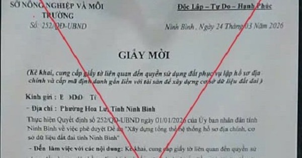 Cảnh báo lừa đảo giả danh giấy mời phục vụ cấp mã định danh để xây dựng cơ sở dữ liệu đất đai