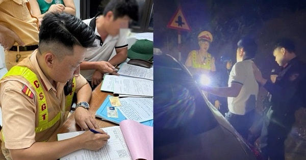 Tài xế khóa cửa, chui ra ghế sau ngủ để "né" kiểm tra nồng độ cồn