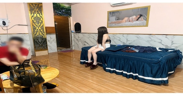 Bắt quả tang 5 cặp nam, nữ đang thực hiện hành vi mua bán dâm tại cơ sở massage