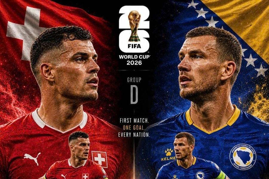 Thụy Sĩ đối đầu Bosnia tại World Cup 2026: Giải mã khối bê tông vùng Balkan