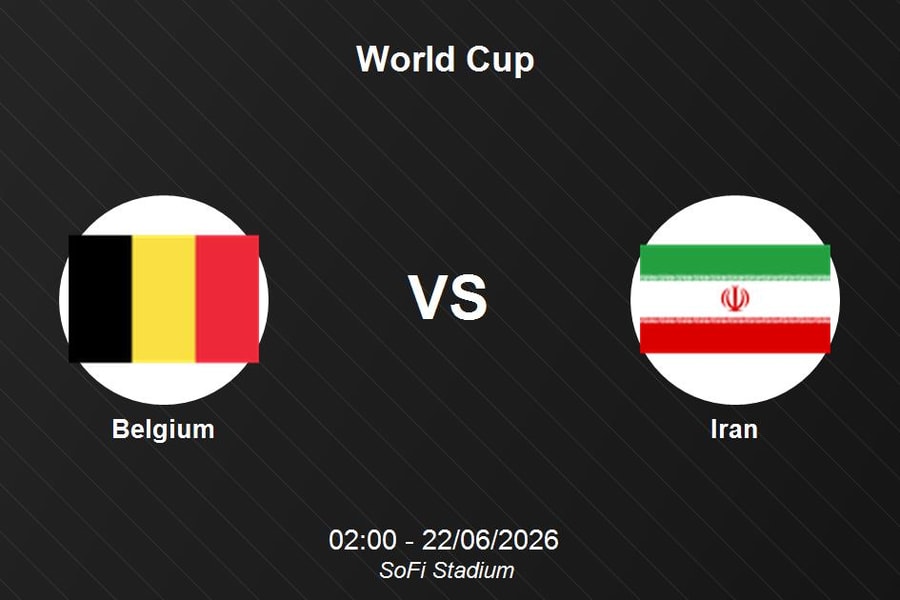 Nhận định Bỉ vs Iran - World Cup 2026