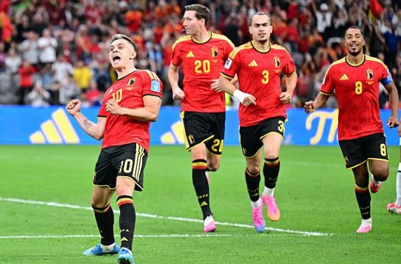 Bỉ hủy diệt New Zealand 5-1 để chiếm ngôi đầu bảng G World Cup 2026